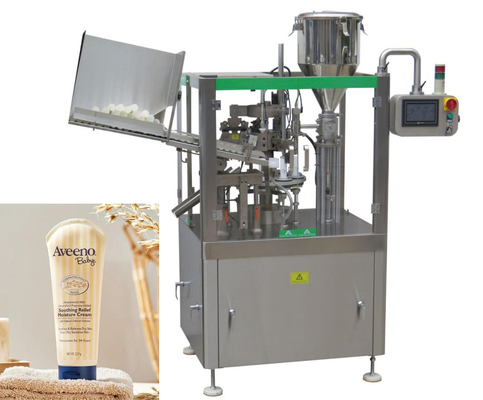 Kosmetik Shampoo Tube Filling Sealing Machine Pipa Senyawa Plastik 0,6 MPa
