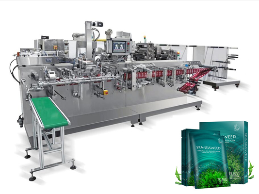 60bags Min Automatic Facial Mask Packing Machine Standar GMP