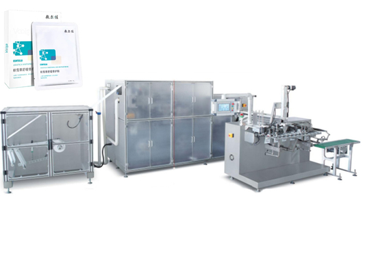 9.0 Kw Power Automatic Facial Mask Manufacturing Machine Untuk Mesin Pengemas Masker Wajah