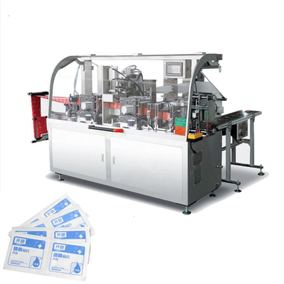 4 Sisi Sealing Panjang 125mm 100bags / Min Mesin Alkohol Pad