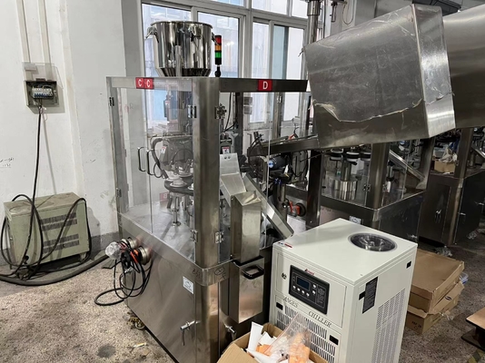Otomatis Soft Tube Filling Sealing Machine Pasta Gigi Krim Tangan