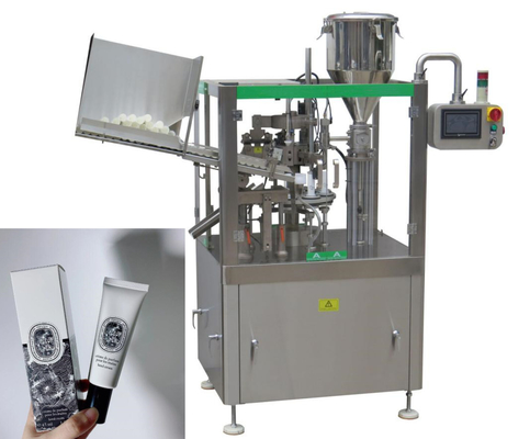Chemical Food Soft Tube Filling Sealing Machine Perekat Pewarna Rambut Semir Sepatu