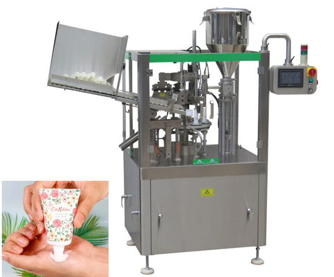 Sun Cream Soft Tube Filling Sealing Machine Saus Madu 50pcs/Min