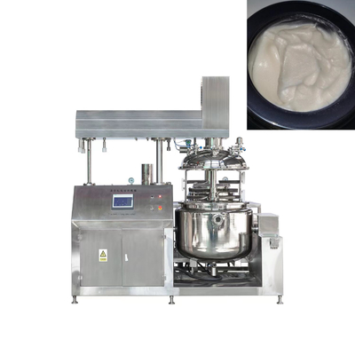 304/316L tangki pencampuran vakum cairan emulsifier tangki homogenizer dengan pemanasan listrik mesin membuat krim wajah lotion tubuh
