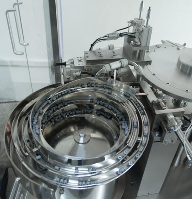 Mesin Penuh Jarum Suntik Prefilled stainless steel 1200-1600 Pc/h Keakuratan Penuh ≤ 1%