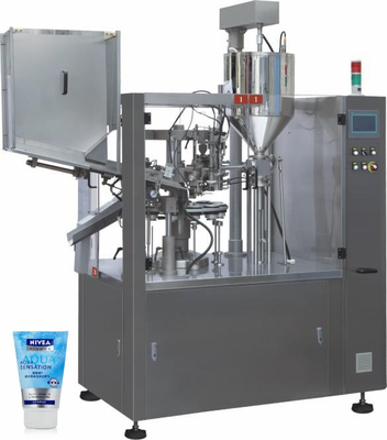 Kosmetik pasta krim Plastik lem Aluminium Lembut kecil tabung ekor Mesin pengisian piston kecepatan tinggi dan penyegelan packing