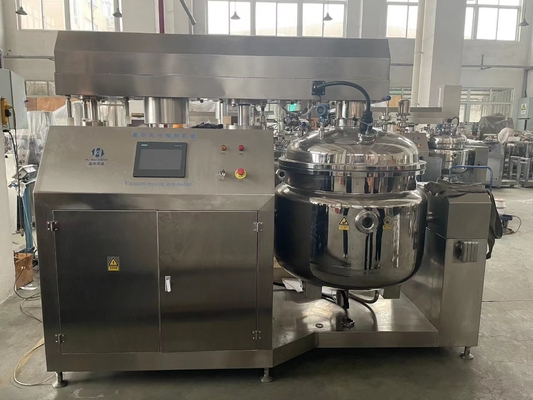 Kualitas tinggi pasta gigi Emulsifier vakum Laboratorium Mesin pengaduk vakum Emulsifier homogenizer Tangki pencampuran