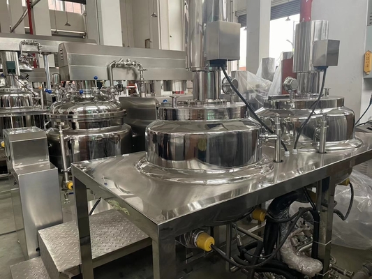 Bahan kimia mesin pembuatan sabun cair homogenizer mixer pemanas kosmetik stainless steel tank pencampuran double jacketed