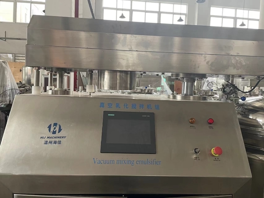 Kualitas tinggi pasta gigi Emulsifier vakum Laboratorium Mesin pengaduk vakum Emulsifier homogenizer Tangki pencampuran