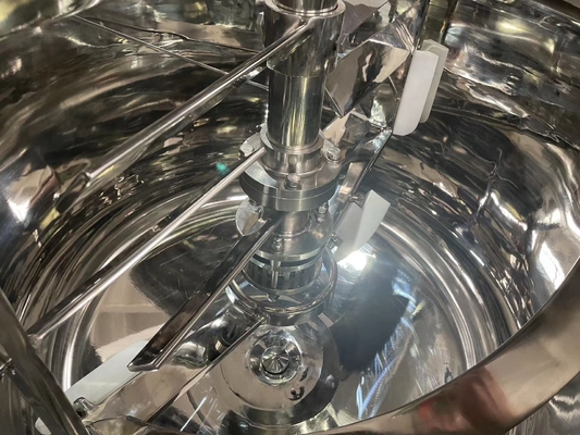 Bahan kimia mesin pembuatan sabun cair homogenizer mixer pemanas kosmetik stainless steel tank pencampuran double jacketed