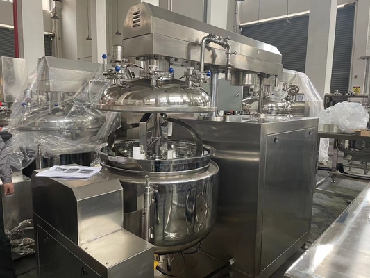 Mayonese Pemutih Kulit Warna Rambut Krim Kosmetik Mesin Membuat Campuran Homogenizer Vakum Emulsifier Mixer