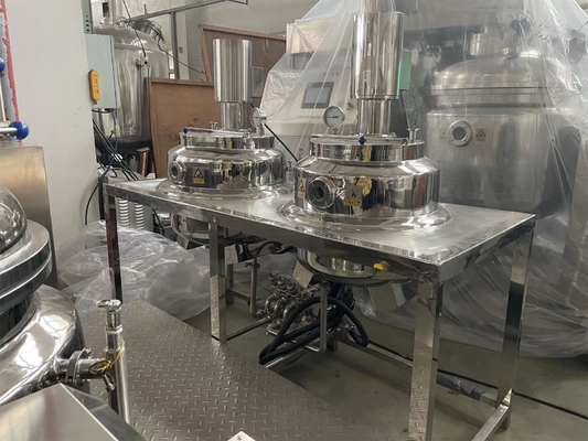 Emulsifier vakum kecepatan tinggi Hydraulic Lifting homogenizer Unit homogenizer vakum homogenizer kosmetik