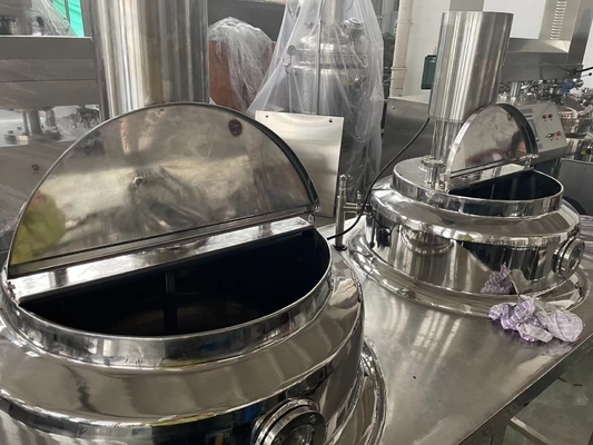 Mesin pencampur vakum, tangki pencampuran pasta homogenisasi, mesin pembuatan lotion tubuh dan krim