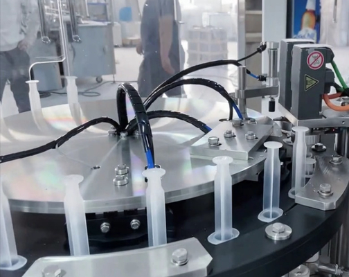 Mesin Penuh Jarum Suntik Prefilled Rotary Automatic Filler Gel Plastic Prefilled