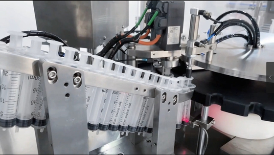 Mesin Penuh Jarum Suntik Prefilled Rotary Automatic Filler Gel Plastic Prefilled