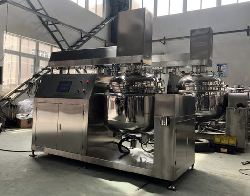Emulsifier vakum kecepatan tinggi Hydraulic Lifting homogenizer Unit homogenizer vakum homogenizer kosmetik