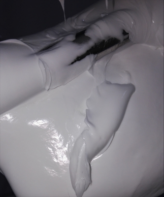 Jacket ganda pemanasan listrik mesin pengaduk industri lotion krim kosmetik homogenizer tangki vakum emulsifying