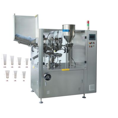 PLC Controlled Touch Screen Soft Tube Filler Sealer Untuk Tabung Laminasi Dari 50 Sampai 220 mm