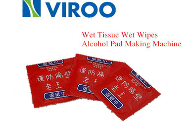 Pembersih Rumah Tangga OPP Film Alkohol Wipes Machine 120bags / Min