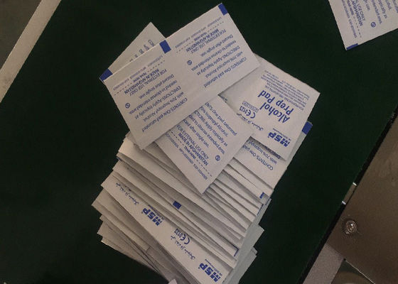 Mesin Pengemas Tisu Basah Alkohol Prep Pad 120-160bags / Menit