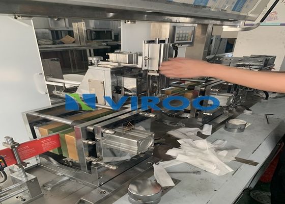 Mesin Pengemas Lipat Tisu Basah Empat Sisi Tisu Basah Medis