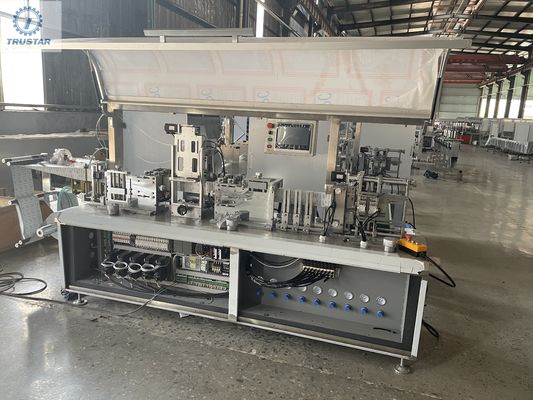4 Sisi Sealing Sachet Horizontal Flow Packing Machine kacamata lensa antifog mesin pembuat tisu basah