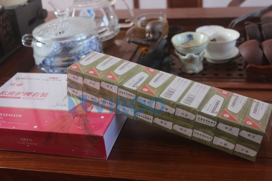 Otomatis Poker Parfum Kondom Sabun Kotak Kosmetik BOPP Film Membran Transparan 3D Packing Cellophane Wrapping Machine