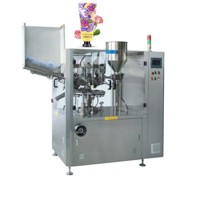 Mesin Pengisi dan Penyegel Tabung Plastik Otomatis 50-75pcs/min Layar Sentuh